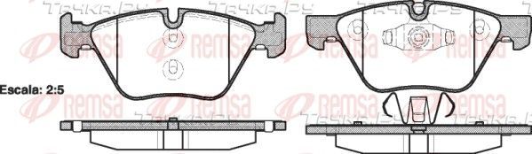 Тормозные колодки Remsa передние для Jaguar X-Type I 2005-2009. Артикул 1052.10