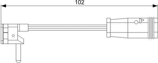 Датчик износа тормозных колодок  Bosch. Артикул 1 987 473 019