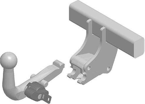 Фаркоп Steinhof для Chrysler Sebring III 2006-2010. Быстросъемный крюк. Артикул C-214