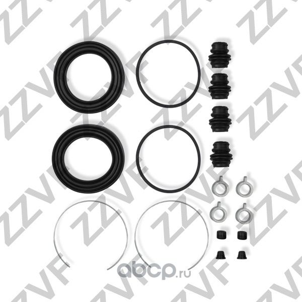 РЕМКОМПЛЕКТ СУППОРТА ТОРМОЗНОГО ПЕРЕДНЕГО TOYOTA KLUGER MCU28 4WD (03-07) (Zzvf). Артикул ZVCER008