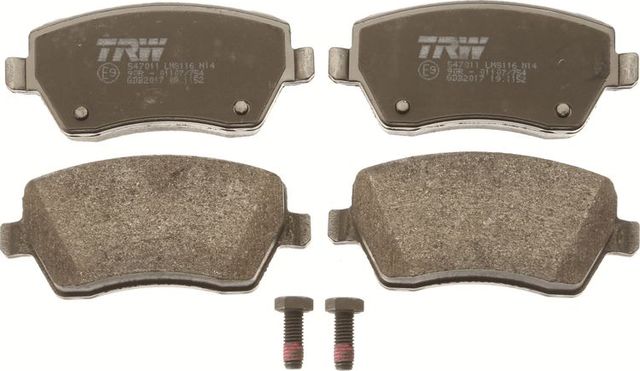 Тормозные колодки TRW передние для Nissan Terrano III (D10) 2014-2026. Артикул GDB2017