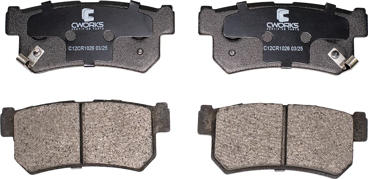 Колодки тормозные задние (Low Metallic) (Cworks). Артикул C12CR1026