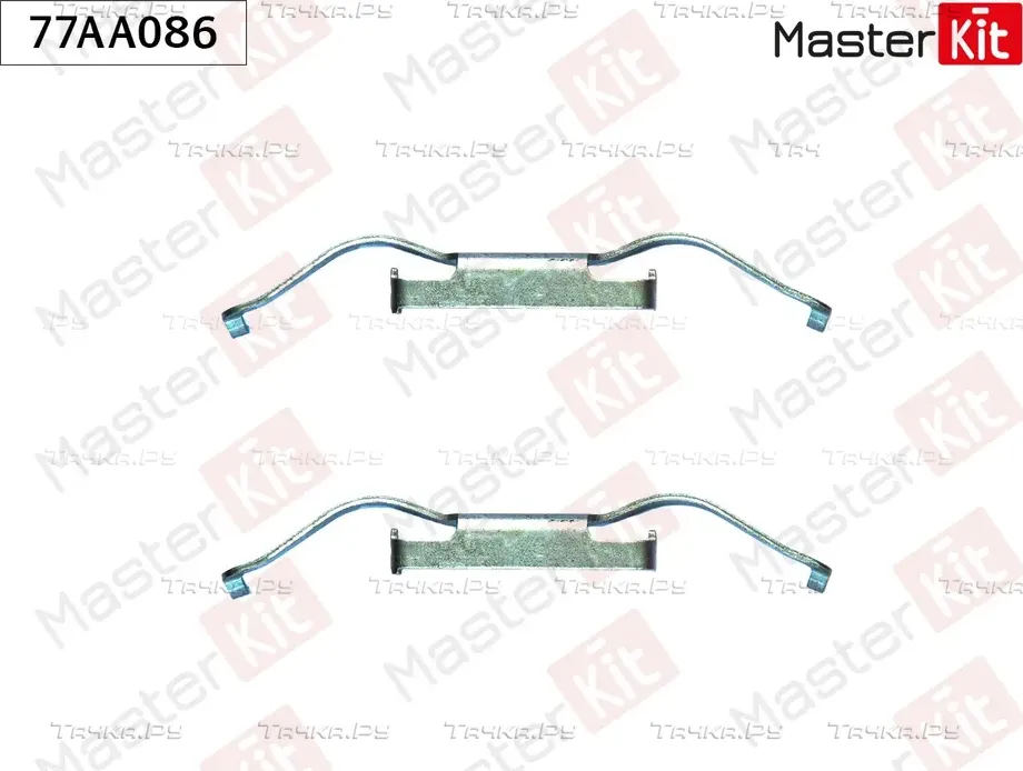 77AA086 Комплект установочный тормозных колодок VW MULTIVAN V (7HM  7HN  7HF  7EF  7EM  7EN) 2003 - (Master KIT). Артикул 77aa086