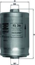 Топливный фильтр Mahle-Knecht. Артикул KL 36