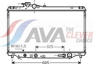 Радиатор охлаждения двигателя AVA. Артикул TO2346