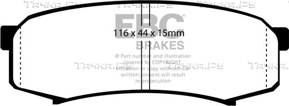Тормозные колодки EBC Brakes. Артикул DP993
