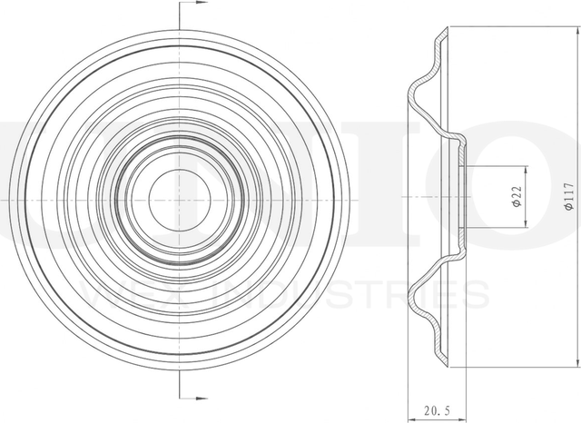 Проставка пружины подвески (Unio). Артикул RMP-16109
