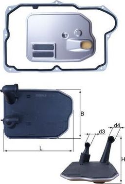 Фильтр АКПП Mahle для Mercedes-Benz B-Класс III (W247) 2019-2026. Артикул HX 161D