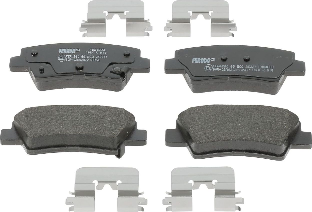 Тормозные колодки Ferodo Premier. Артикул FDB4833