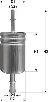 Топливный фильтр  Tecneco Filters для Fiat Tipo 356 2016-2026. Артикул IN1071