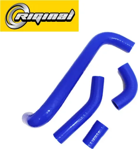 Патрубки радиатора для а/м ВАЗ-2105 (алюминиевый радиатор) (кт.4 шт.) силикон Ri (Riginal). Артикул RG21051303000SIL