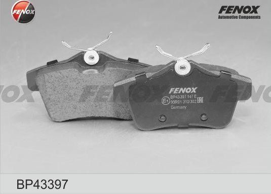 Тормозные колодки Fenox. Артикул BP43397