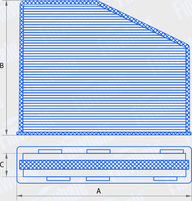 Салонный фильтр Finwhale для Audi Q5 I (8R) 2008-2017. Артикул AS934C