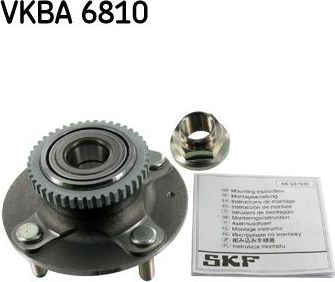 Ступичный подшипник (комплект) SKF. Артикул VKBA 6810