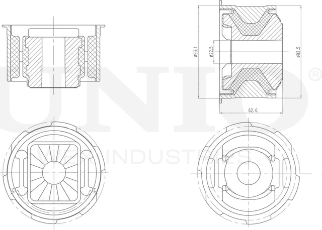 Сайлентблок подрамника (Unio). Артикул RMP-20470