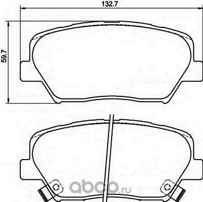 W2148802BP_колодки дисковые передние!/ Hyundai Solaris/Accent,Kia Rio all 11 (Winkod). Артикул W2148802BP