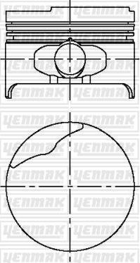 Поршень Yenmak для Dacia Logan II 2007-2026. Артикул 31-04166-000
