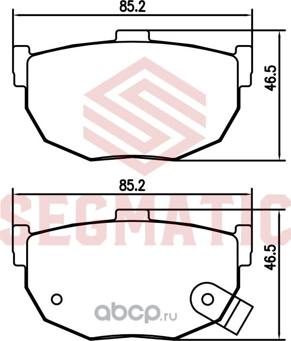 Колодки тормозные дисковые (Segmatic). Артикул SGBP2716