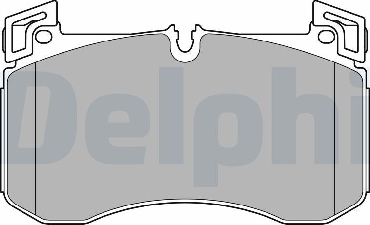 Тормозные колодки Delphi (Low-Metallic). Артикул LP3728