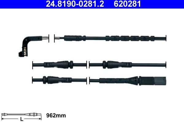 Датчик износа тормозных колодок  ATE. Артикул 24.8190-0281.2