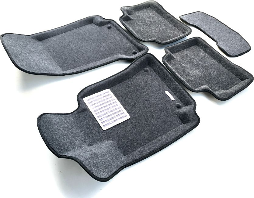 Коврики текстильные Euromat 3D Lux для салона Mercedes-Benz CLS-Класс C257 2018-2026 Темно-серые. Артикул EM3D-003519G