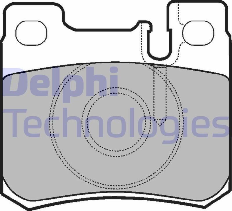Тормозные колодки Delphi (Low-Metallic). Артикул LP947