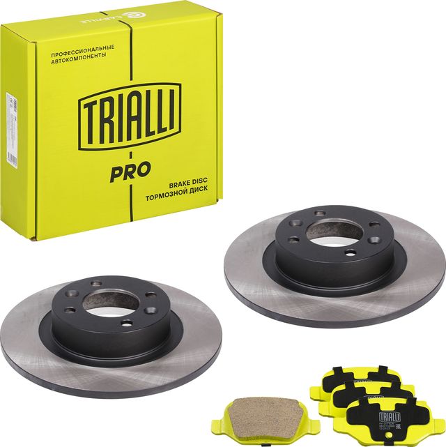 Комплект торм. дисков и колодок для а/м лада Vesta (15-) зад. (перф/сл (Trialli). Артикул BK0952S