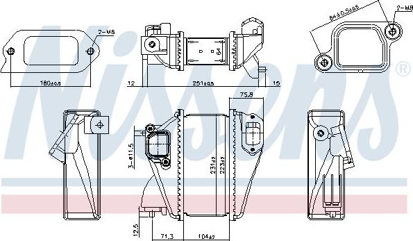 Интеркулер Nissens ** FIRST FIT ** для Honda HR-V II 2015-2026. Артикул 961522