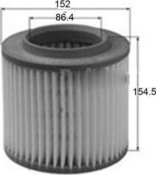 Воздушный фильтр JS Asakashi для Audi S8 II (D3) 2006-2010. Артикул A0118