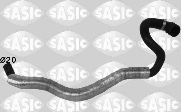 Патрубок радиатора (системы охлаждения) Sasic левый для Opel Signum I 2003-2004. Артикул 3406298