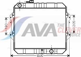 Радиатор охлаждения двигателя AVA ** CLEVER FIT **. Артикул TO2371