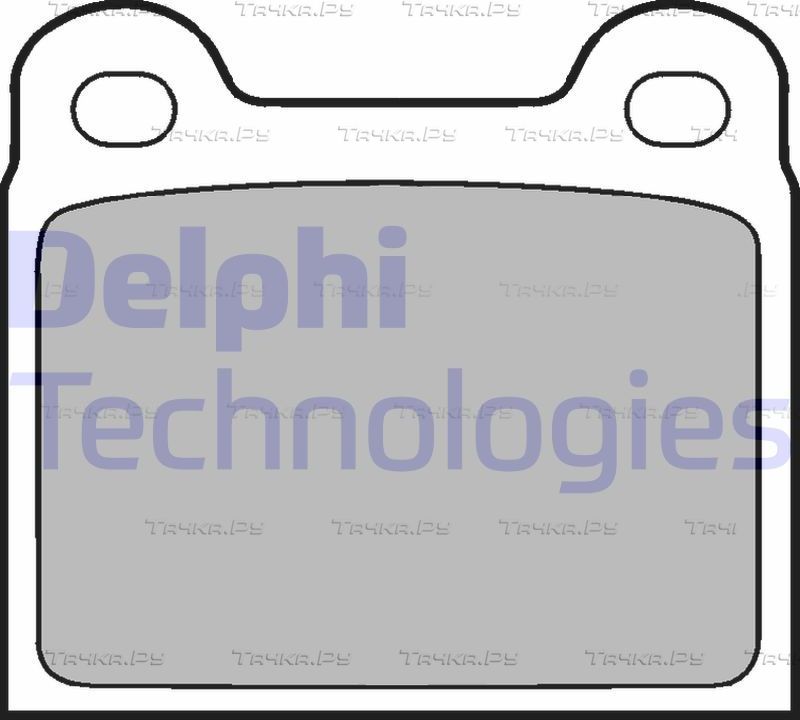 Тормозные колодки Delphi (органический) задние для Mercedes-Benz SL-Класс III (R107, C107) 1972-1989. Артикул LP18