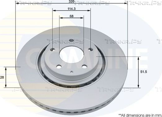 Тормозной диск Comline Comline. Артикул ADC5081V