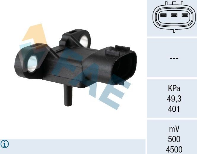 Датчик абсолютного давления (ДАД, MAP) FAE. Артикул 15155