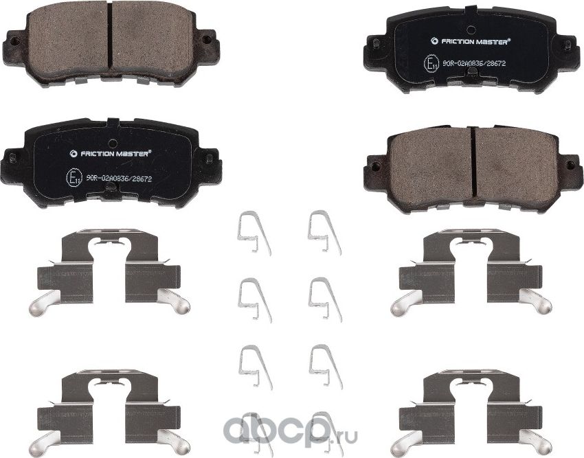 Колодки тормозные дисковые (Frictionmaster). Артикул CMX1624