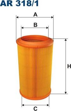 Воздушный фильтр Filtron для Lancia Lybra 1999-2005. Артикул AR 318/1