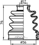 Пыльник привода (ТА), (Trustauto). Артикул TACB1005