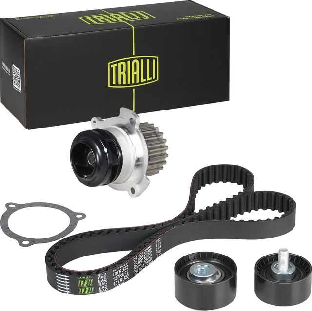 Помпа (водяной насос) с комплектом ремня ГРМ Trialli. Артикул GT 980