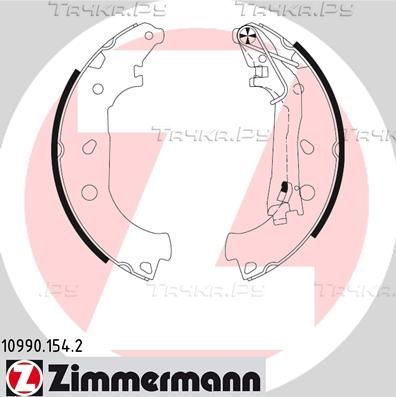 Тормозные колодки Zimmermann задние для Fiat Qubo I 2008-2026. Артикул 10990.154.2