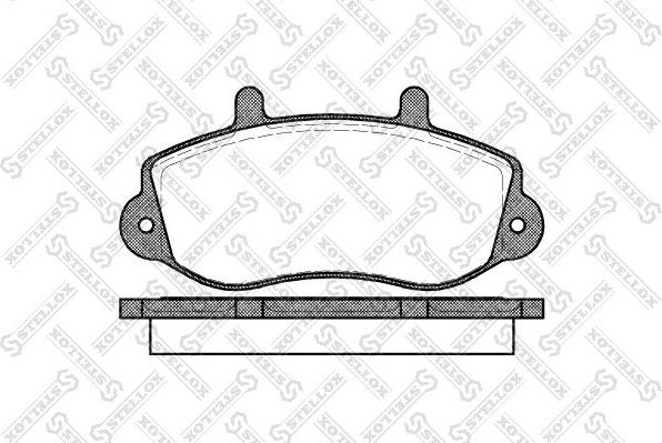 Тормозные колодки Stellox. Артикул 688 000-SX