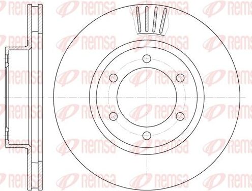 Тормозной диск Remsa. Артикул 6706.10