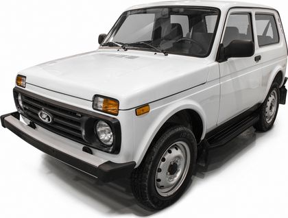 Пороги алюминиевые Rival Premium-Black для ВАЗ 2121 (4x4) 3-дв. (вкл. Urban) 1977-2019 2019-2025. Артикул A128ALB.6004.1