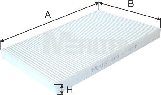 Салонный фильтр MFilter. Артикул K 9173