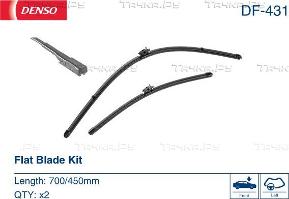 Щетки стеклоочистителя (дворники) Denso. Артикул DF-431