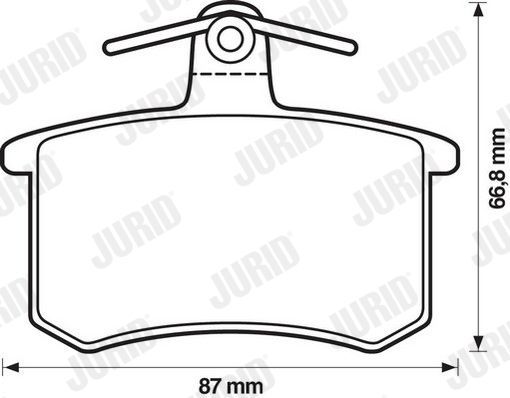 Тормозные колодки Jurid. Артикул 571350J