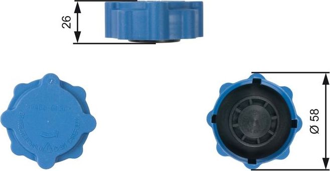 (7410-30032) Крышка Gates. Артикул RC205