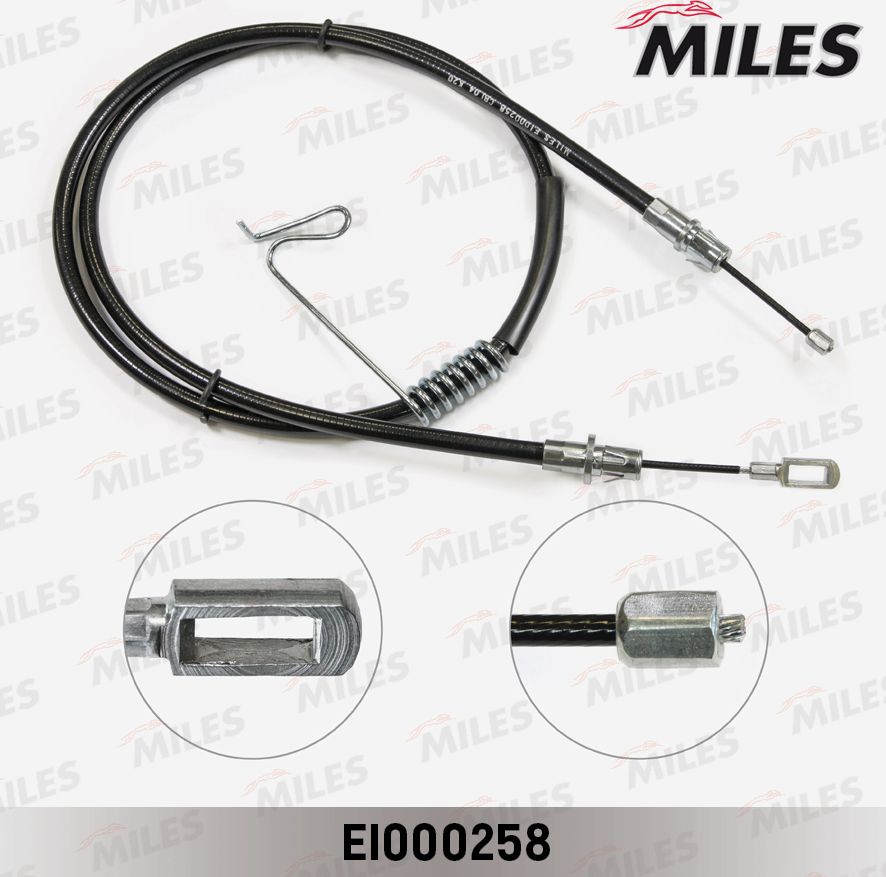 Трос ручника (тросик ручного тормоза) Miles. Артикул EI000258