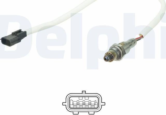 Лямбда-зонд (кислородный датчик) Delphi для Lada XRAY I 2016-2026. Артикул ES21214-12B1