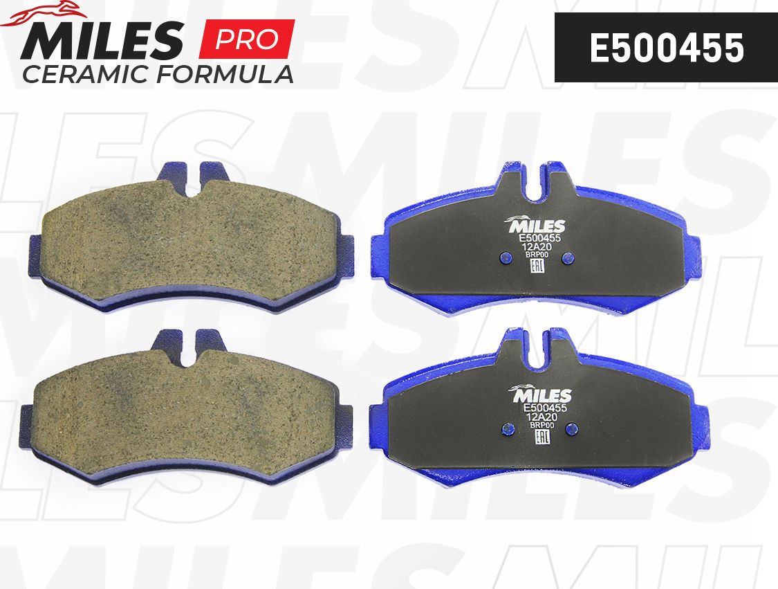 Тормозные колодки Miles (Керамика). Артикул E500455