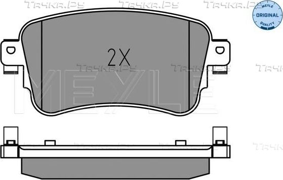 Тормозные колодки Meyle Original. Артикул 025 225 8818
